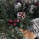 image 6 of 2.7m Green Mixed Needle Christmas Garland with Pine Cones and Red Berries
