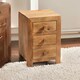 image 4 of Kaylin Light Mango 3 Drawer Bedside Cabinet Brown