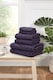 image 3 of Safari Pure Cotton Face Cloth Towels Set Of 4 | Purple | Face cloth | 4
