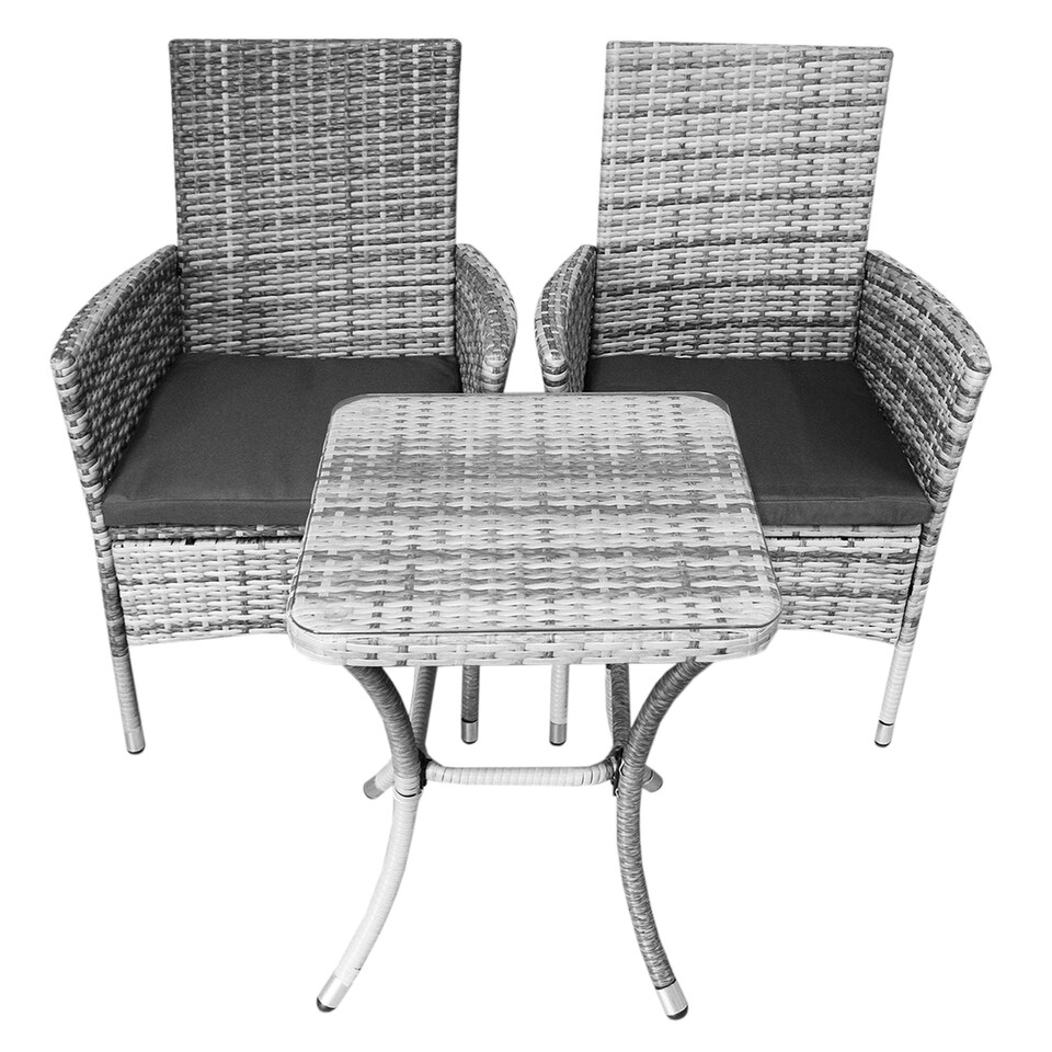 image 1 of Jardí Rattan Bistro Set Light Grey