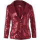 image 4 of Womens sequin jacket | Red | bordeaux | 1