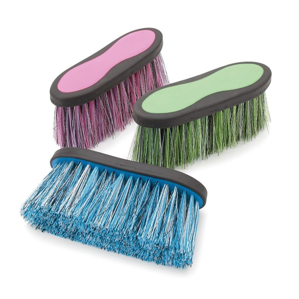 image 1 of Shires Ezi-Groom Long Bristle Dandy Brush Pink | Colour: Baby Pink
Size: Large