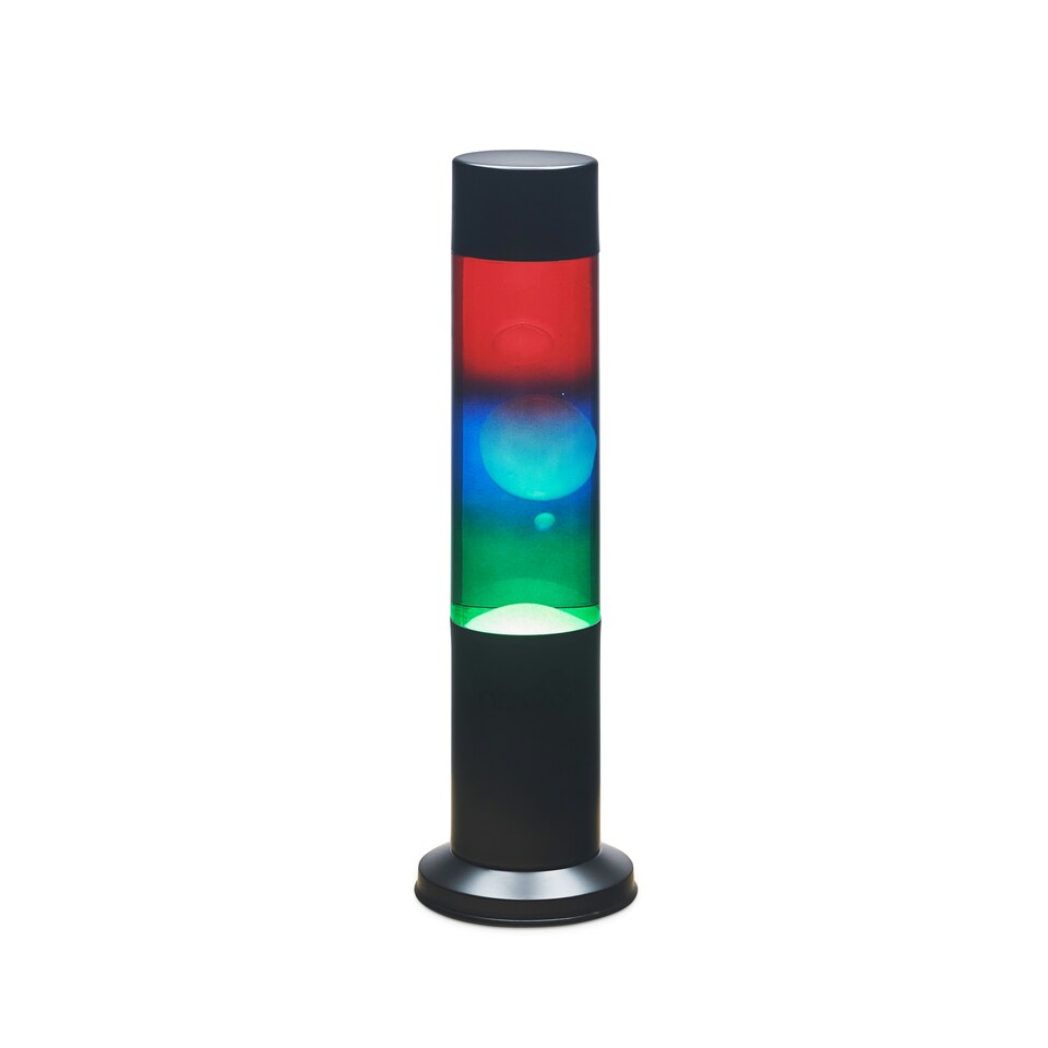 image 1 of Nova Lava Lamp Rainbow Black