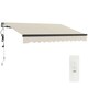 image 1 of Outsunny Electric Retractable Awning w/ Aluminium Frame Beige Cream | Beige