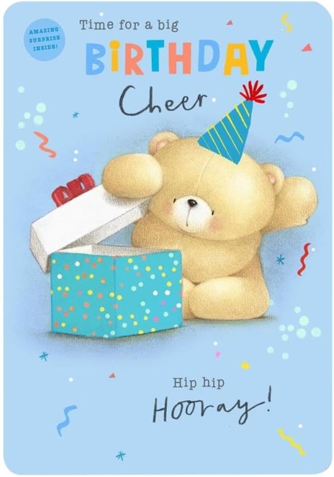 image 1 of Cheer Hip Hip Hooray! Forever Friends Birthday Card