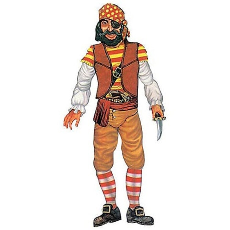 Pirate Jointed Decorative Cutout - 39 Inches / 99cm
