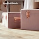 image 4 of BTFY Set of 2 Pink Velvet Storage Trunks, Rose Gold Hardware
