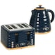 image 1 of HOMCOM Kettle and Toaster Set 1.7L Rapid Boil Kettle & 4 Slice Toaster Blue