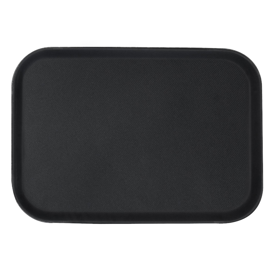 image 1 of Argon Tableware Rectangle Non-Slip Serving Tray - 66cm x 45.5cm - Black | Black | Black