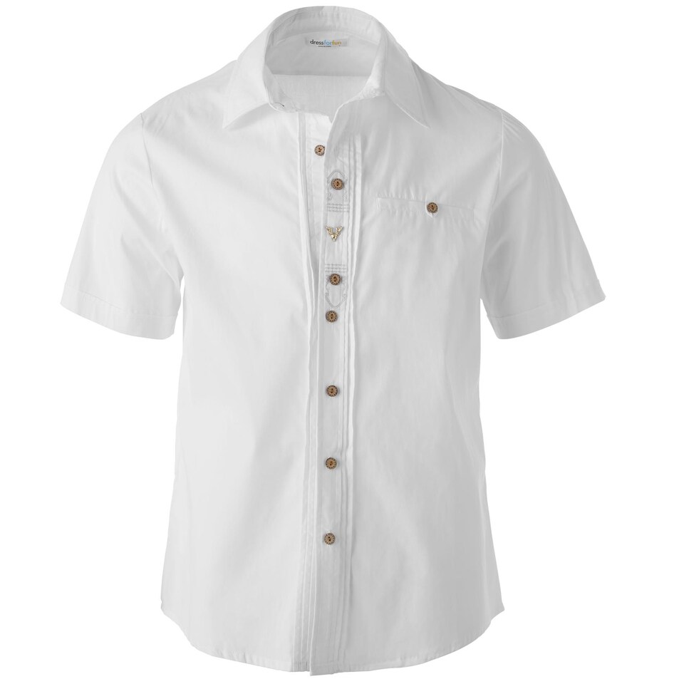 image 1 of Bastl Shirt - oktoberfest costume for men | White | white | M | 1