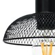 image 3 of Set of 2 Cassidy - Small Black Mesh Ceiling Pendant Lights Black