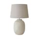 image 8 of ValueLights Harrison Tapered Lamp Shade Grey Geometric Ribbed Pattern Gloss Large Table Lamp | Grey