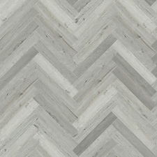 Click LVT Flooring SPC 6.0mm NodSl Winter  Herringbone Wood Effect For Home & Contract Commercial Use | Grey | Grey | Planks per Pack:  16  | Coverage per Pack: 1.114m² | 1