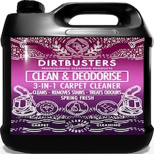 Dirtbusters Clean & Deodorise Carpet Cleaner Shampoo (5L) Spring Fresh  Makes 500 Litres of Diluted Solution