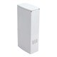 image 2 of Living and Home Slim Plastic Trash Can with Toilet Brush Set White