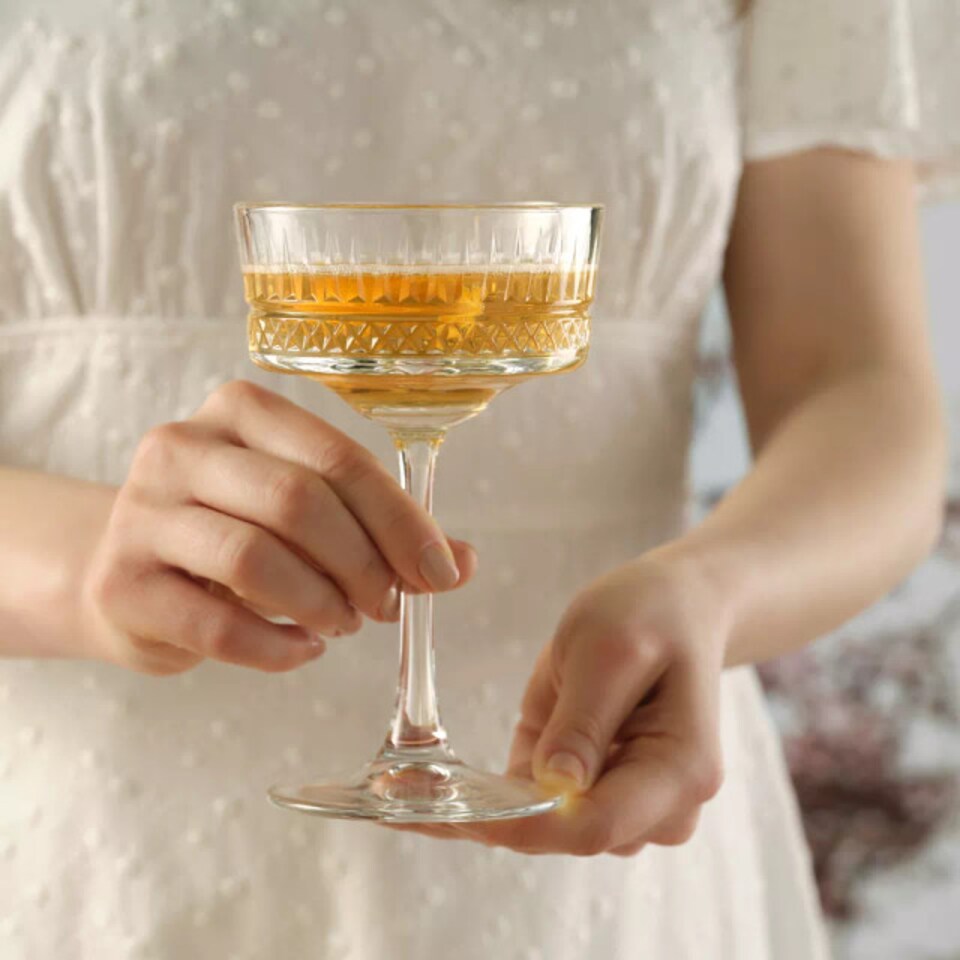 image 1 of Queensway Home & Dining Champagne Coupe Glasses 260ml 4 or 8 Pack | Clear | 4 Glasses