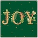 image 1 of Pack of 8 Festive Joy Green Marie Curie Charity Christmas Cards