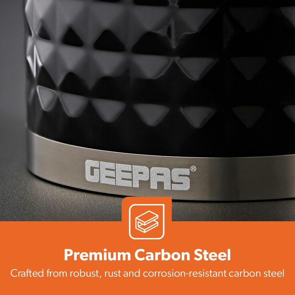 image 1 of GEEPAS 3-Piece Tea Coffee Sugar Canisters Set Cream