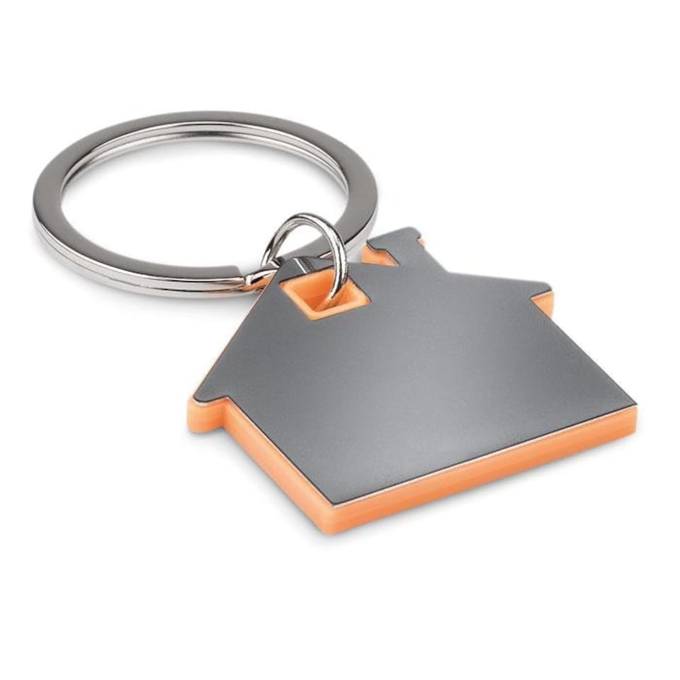 MidOcean IMBA House Plastic Keyring - Orange - One Size