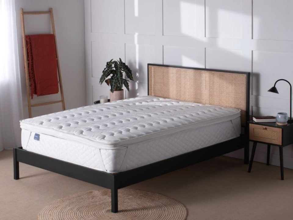 image 1 of Arthur Sleep Memory Cotton Airflow Mattress Topper - Small Double | White | Small Double