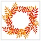 image 1 of Orange & red autumn leaves (Picture Frame) White | L