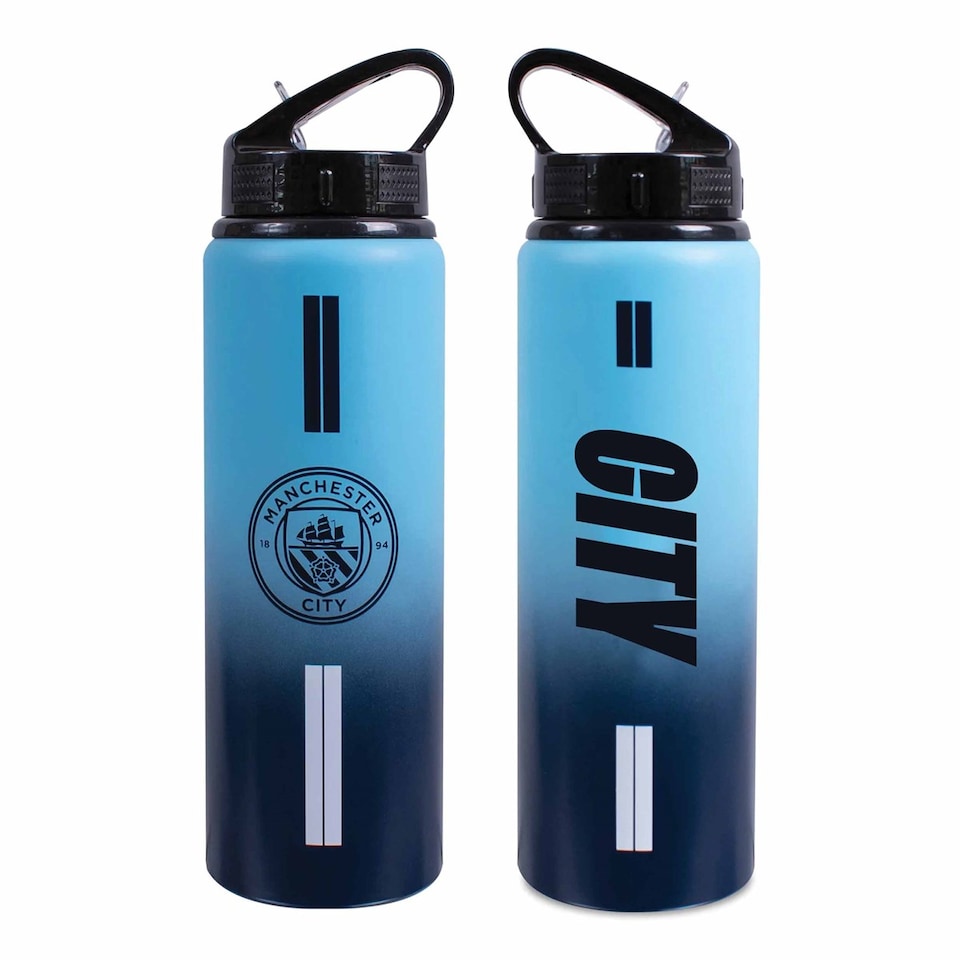 image 1 of Manchester City FC Aluminium Water Bottle, Water Bottles, Sports, Gift