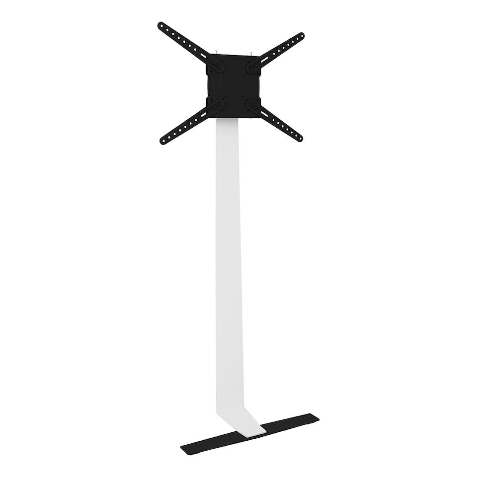 AVF Against the Wall Standing TV Mount, for TVs up to 80" - White & Black