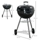 image 3 of Outsunny Portable Kettle Charcoal Grill BBQ Smoker  Cover, Lid, & Thermometer
