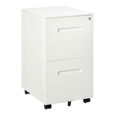 Vinsetto Mobile Lockable File Cabinet w/ Adjustable Hanging File Folder