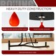 image 10 of HOMCOM Free-Standing Speed Bag Platform, Adjustable Boxing Punch Bag Black