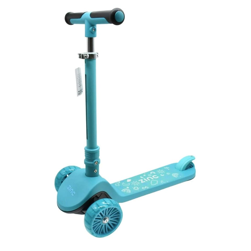 image 1 of Zinc Shine LED Folding Scooter - Blue - One Size