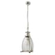 image 4 of Ceiling Pendant Light Clear Glass, Polished Nickel, E27