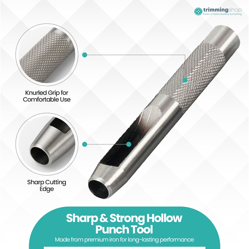 image 1 of 14mm Steel Hollow Punch Leather Hole Puncher For Piercing Holes