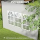 image 5 of Outsunny Gazebo Side Panels for 3x3(m) or 3x6m Gazebo Canopy, 2 Pack, White