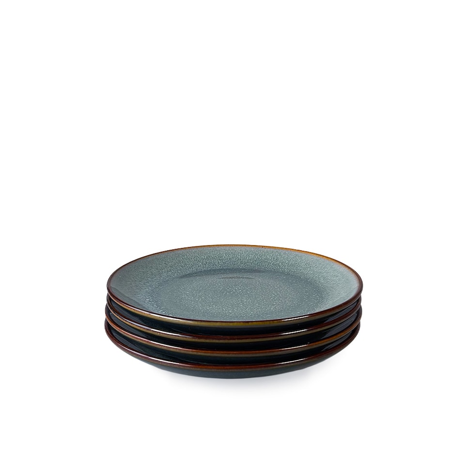 image 1 of Scandi Home 16 Piece Stavanger Blue Artisan Glaze Ceramic Tableware Set