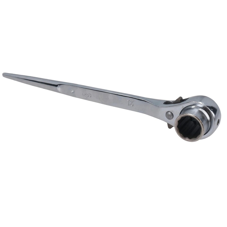 image 1 of Scaffold Spanner Ratchet Podger 2 Way Bi-Hex Ratchet 19mm 21mm Scaffolders