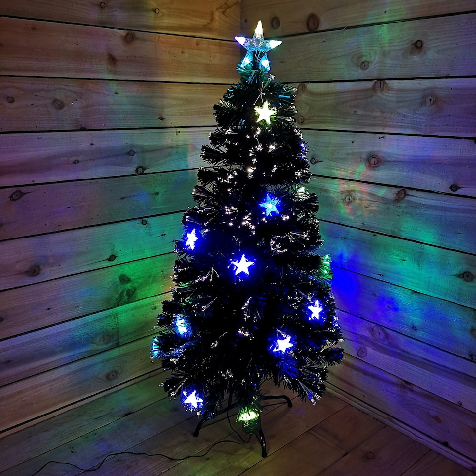 image 1 of Fibre Optic Indoor 120cm Cosmos Tree With 22 Colour Changing LEDs