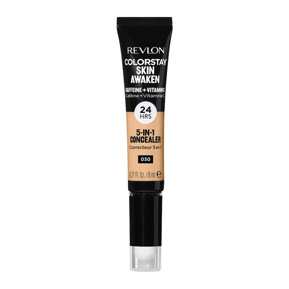 image 1 of Revlon ColorStay Skin Awaken 5-in-1 Concealer with Caffeine & Vitamin C 24HR Lasting Wear Fragrance & Paraben Free, 8ml, Light Medium N/A