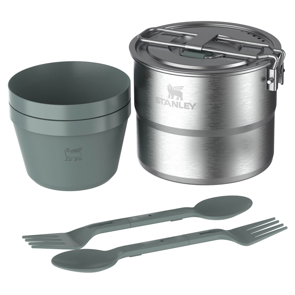 image 1 of Wildfare Go Two Bowl Cookset for Camping | Grey | Silver | One Size | 1