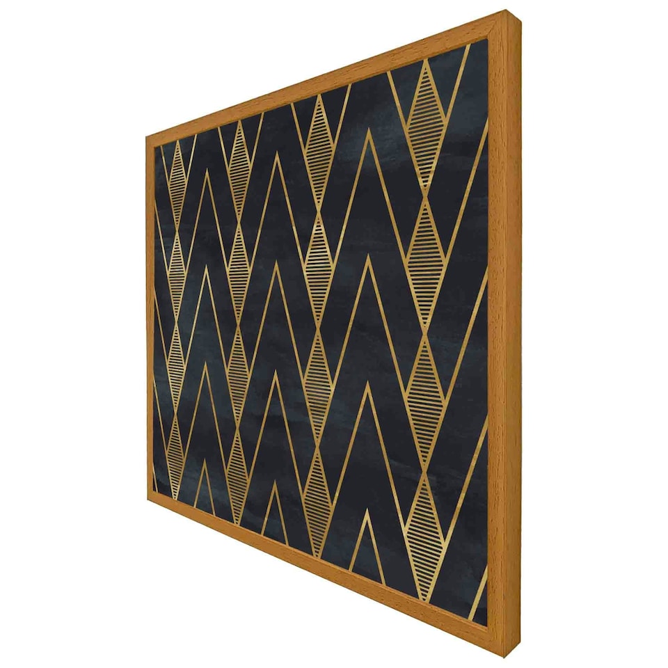 image 1 of Gold geometreic lines (Picutre Frame) Grey | S