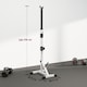 image 3 of HOMCOM Weights Bar Barbell Rack Squat Stand Adjustable Portable Weight Lifting Max Load 200kg, Suitable For Home Gym Training Work Out