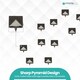 image 5 of 9mm Pyramid Shaped Nail Head Studs Square Metal Leather Rivets - 50pcs