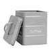 image 5 of Harbour Housewares 4 Piece Vintage Metal Kitchen Canisters Set - Grey