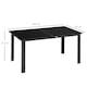image 5 of Outsunny Outdoor Dining Table for 6 Patio Table with Glass Tabletop