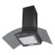 image 3 of Cookology 90cm Black Curved Glass Chimney Cooker Hood - Energy Rating A
