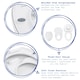 image 2 of Harbour Housewares Soft Close Family Toilet Seat - White | White | White