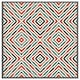image 3 of Repeated squares and rhombuses ornamental abstract tribal motif (Picture Frame) Brown | L
