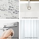 image 2 of White Polyester Shower Curtain 200 x 200 cm