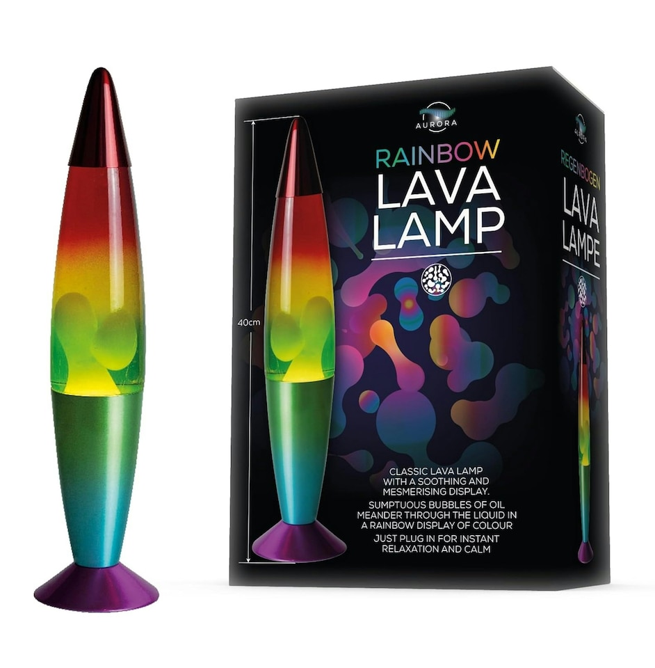 image 1 of 40cm Rainbow Lava Lamp