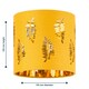 image 7 of Set of 2 Fern - Ochre witj Gold Inner 15.5cm Table Lamp Shades Yellow | Gold